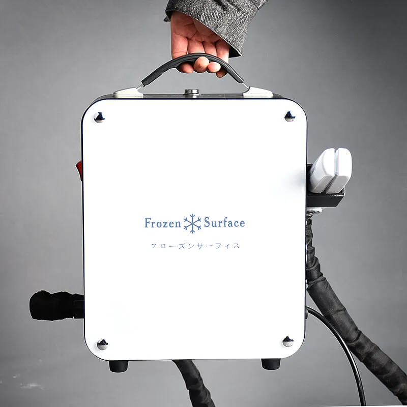 portable frozen flat iron for hair treatment