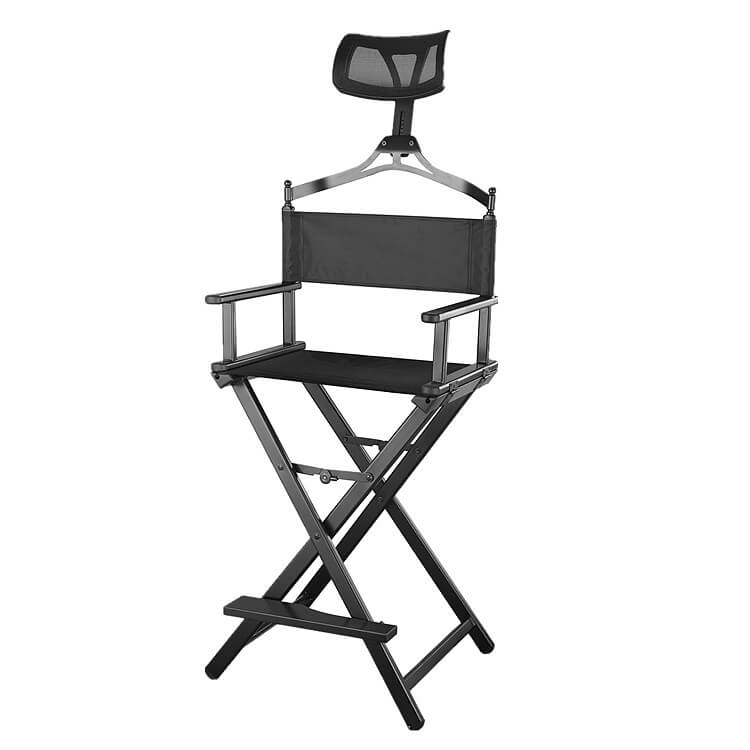 Foldable Aluminum Director's Chair with Head Rest Yaboli Technology